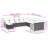 Vidaxl Garden Sofa Set Black, Cream White