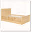 Lit plateforme en bois avec lit gigogne escamotable, armoire de rangement-810400481-810400480