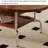 Simple oval-shaped solid wood coffee table-112745385