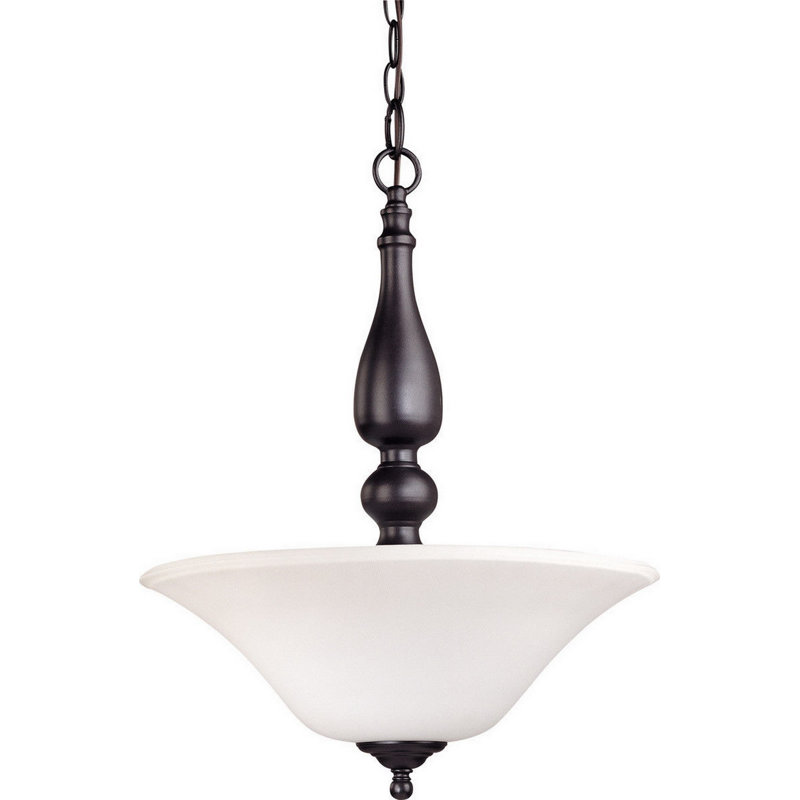 Zarate 3 - Light Dark Chocolate Bronze Unique/Statement Pendant, Yes, Chocolate Bronze