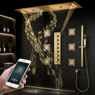 Thermostatic All-In-One Kit with Rough in-Valve