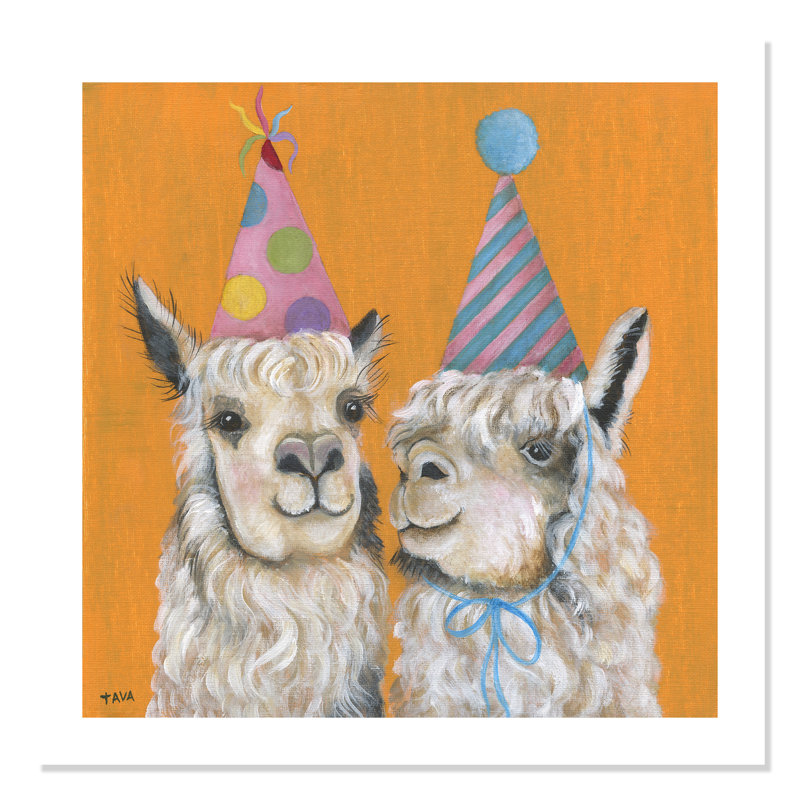 «Rolled Llama Party», impression sur papier, H 31 po x l 31 po x P 1 po