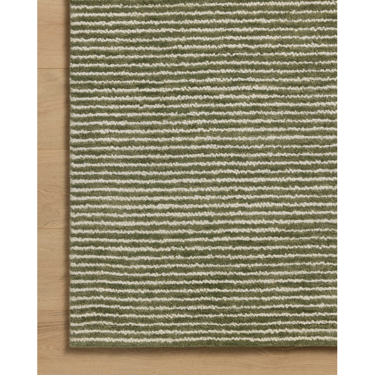 Tapis olive / ivoire Ebern Designs Malpass