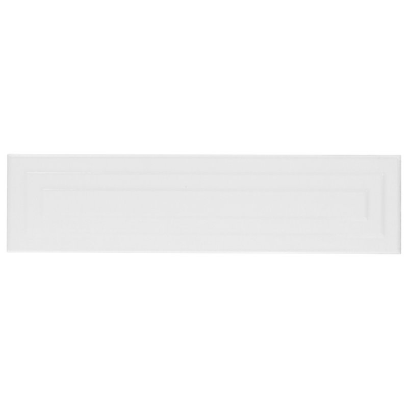 Radiant Framed 4.43'' W x 17.62'' L Crackled Ceramic Subway Wall Tile (7.08 Sq. Ft. / Case), White