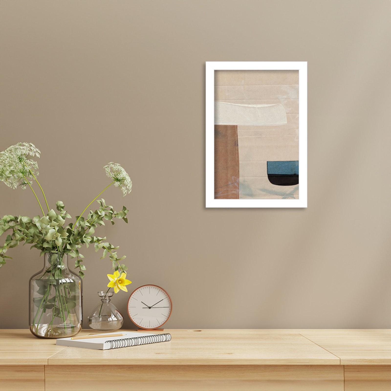 Cleve "Sauna Serenity" Print by Dan Hobday, White, 13" H x 9" W