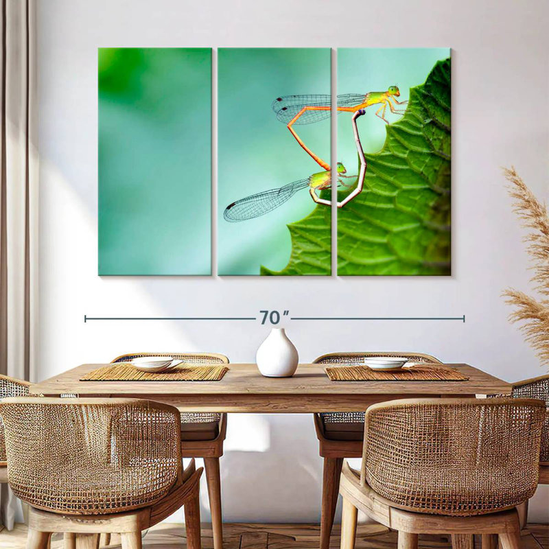 Brampt Dragonflies Mating, 42" H x 65" W