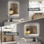 Harana Front and Back Lighting Dimmable Anti-Fog Bathroom/Vanity Mirror with Tempered Glass-2069379525