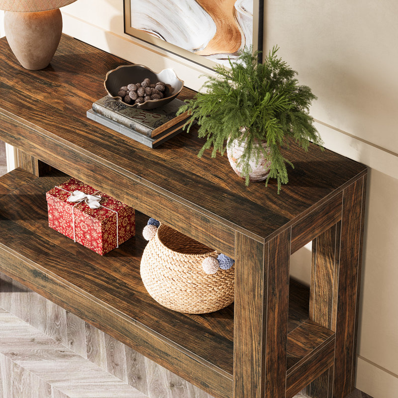 Table basse à 2 niveaux 62,99 po, Noir