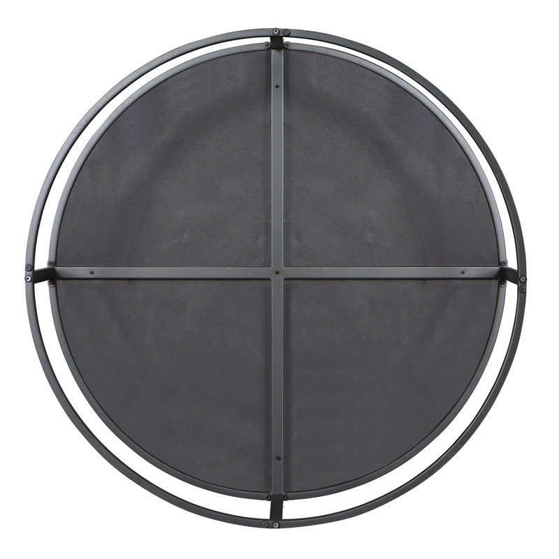 Aprameya Upholstered Ottoman, Gray Polyester