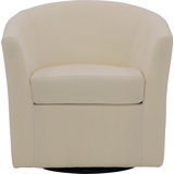 Hansell Upholstered Swivel Barrel Chair