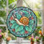 Panneau de vitrail de jardin Snail H 12 po-458281510