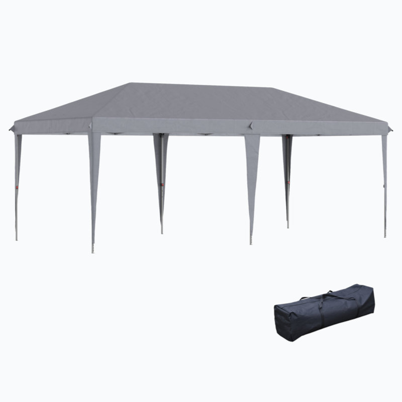 19 Ft. W x 9.5 Ft. D Steel Vault Gazebo