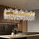Modern Rectangle Crystal Light Fixture