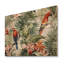 Perroquet au paradis I - Décoration murale animaux sur bois de pin naturel-109493634