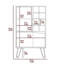 Îlot de cuisine de la Serbie, une armoire, quatre tablettes ouvertes-827845738