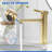 IALTRUISTIC Brushed Gold Bathroom Faucet, Single Hole, Single Handle Bathroom Sink Faucet with Supply Hoses,IAJK0399-119711998