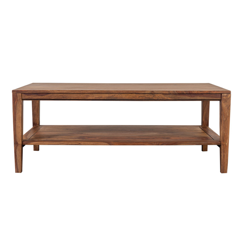 Debbra Solid Wood Single Coffee Table, Natural
