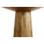 Ensemble de table de comptoir 36 po avec 4 tabourets de comptoir Natalia en tissu ivoire Jaden
