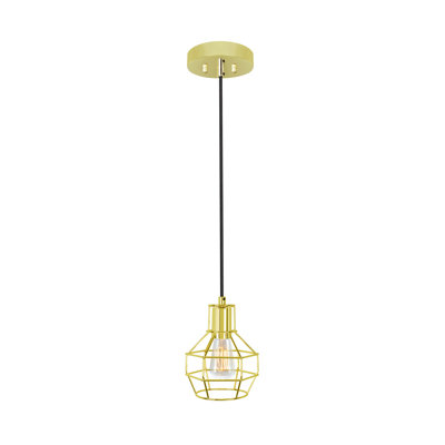 1 - Light Brass Lantern Pendant