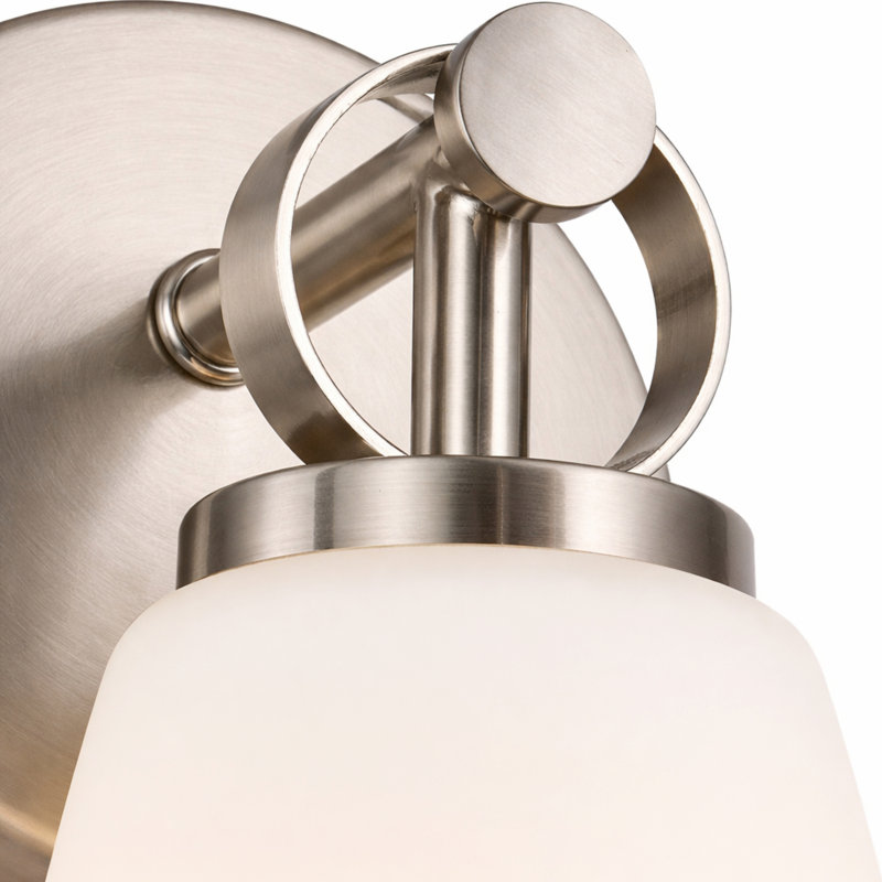 Fusion - Bolzano 1-Light Wall Sconce - Brushed Nickel, Brushed Nickel
