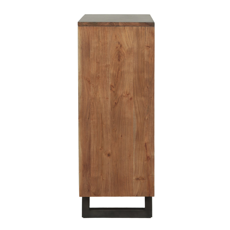 Glenwood 34" Tall Chest in Smoked Acacia, Brown