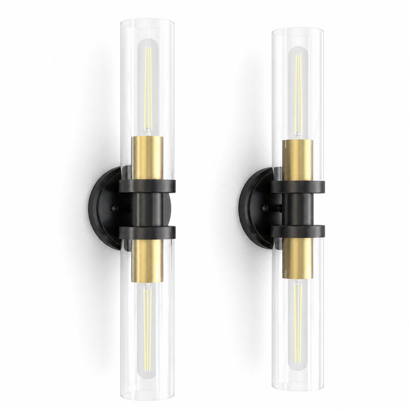 2-Head Barbell Cylindrical Wall Lamp