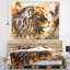 Tapisserie de lion collage Animal-28483749