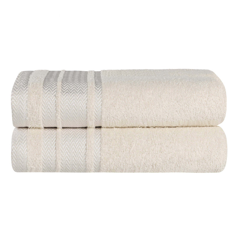 Drap de bain en coton Graden, Ivoire