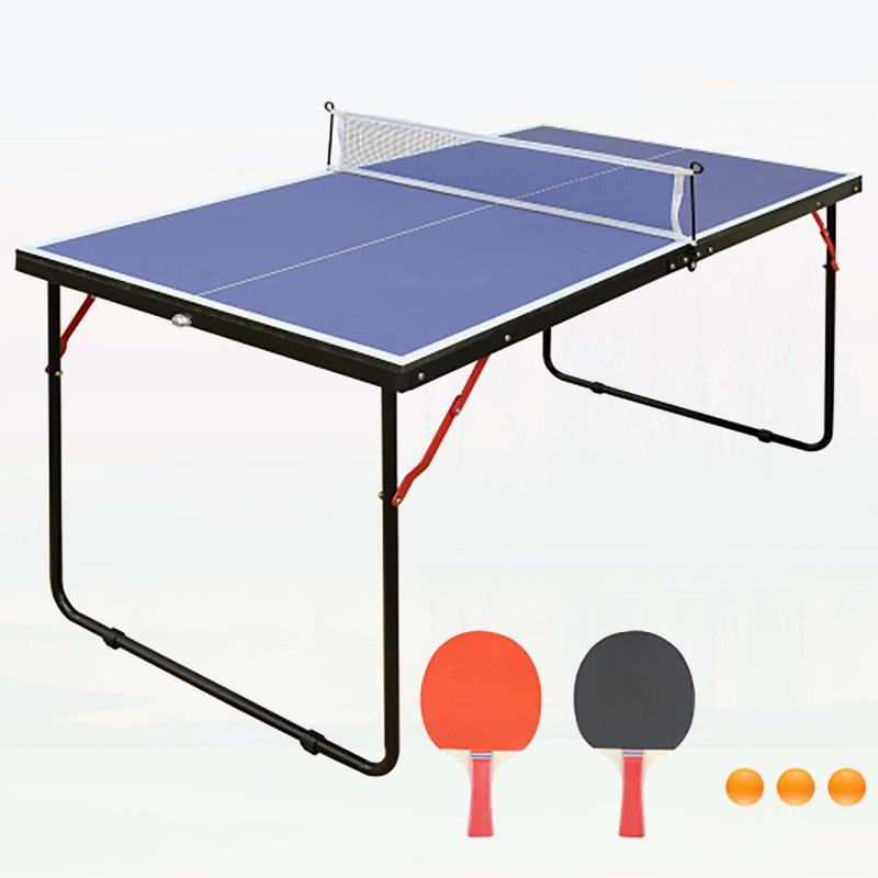 Table de tennis de table pliable de 4,5 pi, pour une utilisation intérieure et extérieure
