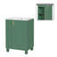 Meuble-lavabo de style moderne 24 po avec lavabo, rangement latéral et porte à fermeture douce-1960312897