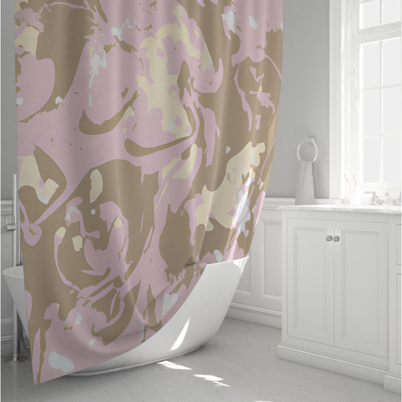 Bastarache Abstract Shower Curtain, 83" H x 70" W