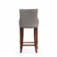 Tabouret de bar en cuir de hêtre Shubert-841358567-811038816