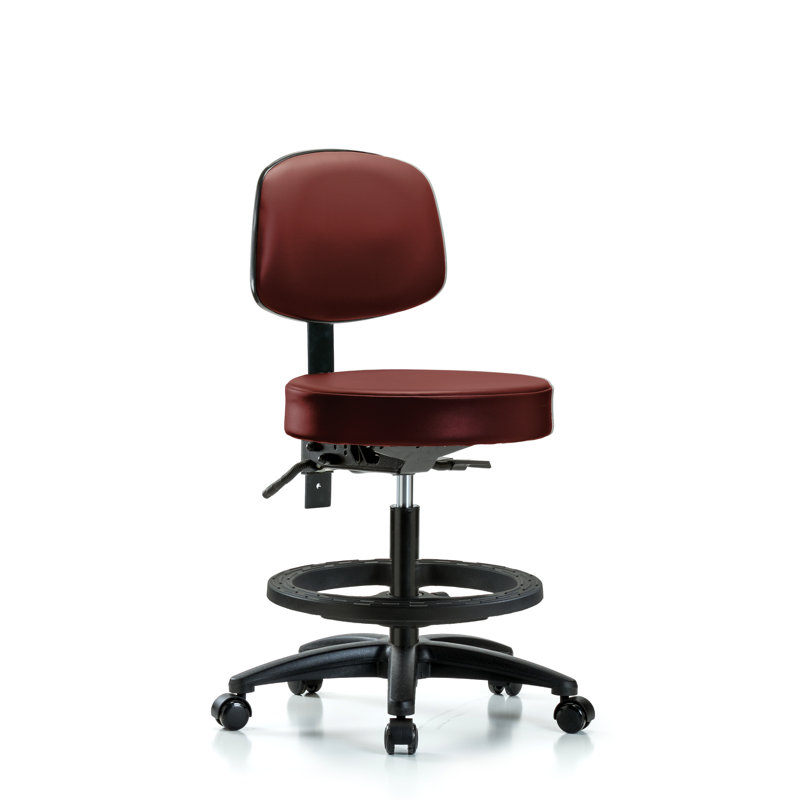 Chaise de travail, Roulettes, Bortsch, Noir