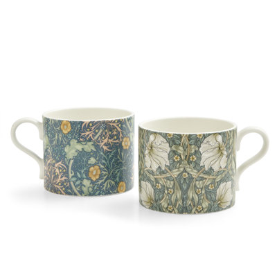 Morris and Co. Seaweed 2 Piece Mugs Set