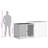 Demeko Weather Resistant Rabbit Cage-1261281528