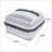 Pouf, 26x26 Inch Faux Yarn Large for Living/Bedroom, Ivory Grey | Ivory Grey | Fabric