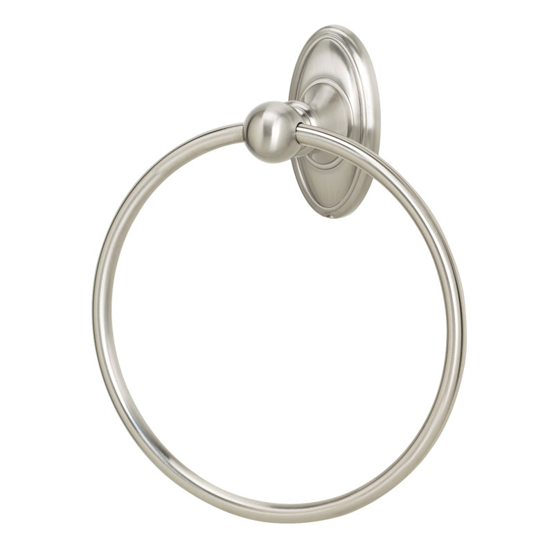 Classic Wall Mounted Towel Ring, Satin Nickel