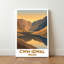 Cwm Idwal, Wales - Snowdonia Travel Poster: Romantic Cirque and Llyn Idwal Landscape Art. Giclee Print on Wrapped Canvas. Wall Art, Home Decor - Natural Landmarks, Wales 1 Piece Wrapped Canvas Wall Art-952621631
