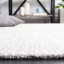 Tapis en laine / coton Hanayo touffeté à la main en argent / ivoire-1000571222
