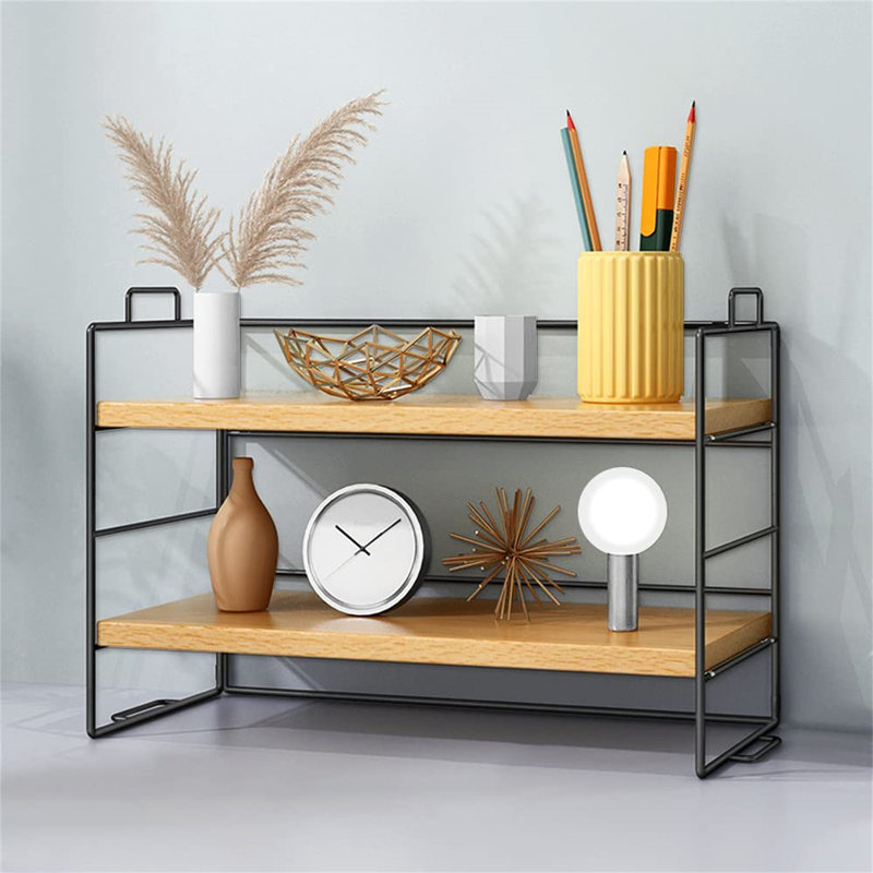 Ahtziri Manufactured Wood/Metal Desk Organiser