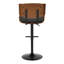 Tabouret de bar pivotant à hauteur réglable Aliane-1210247150