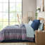 Lit simple TG - édredon médaillon et drap bleu marine-118754116-118754115