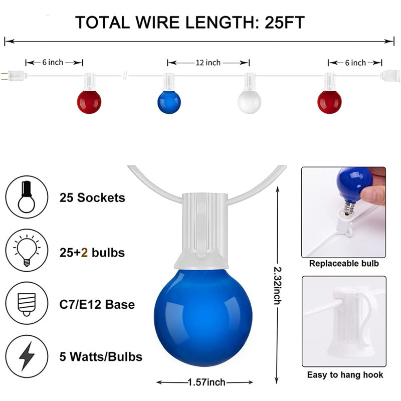 Gretjen 9.13'' String Lights
