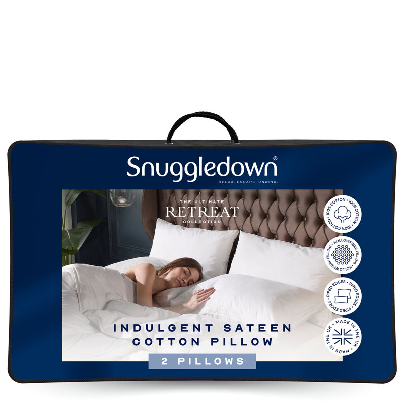 Retreat Cotton Cover Soft Support Pillow