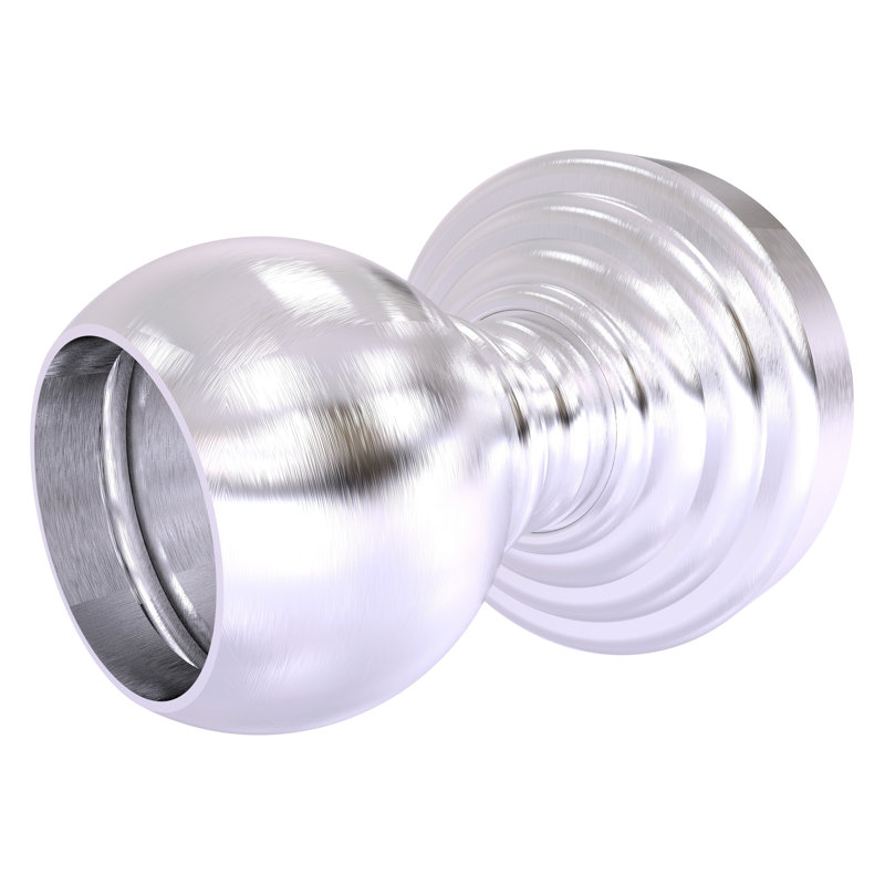 Écusson de rideau de douche Beresford, Chrome satiné