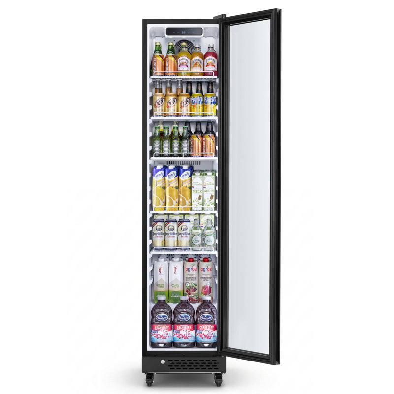 Réfrigérateur commercial Yeego de 8,3 pieds cubes avec porte vitrée simple et 5 tablettes réglables