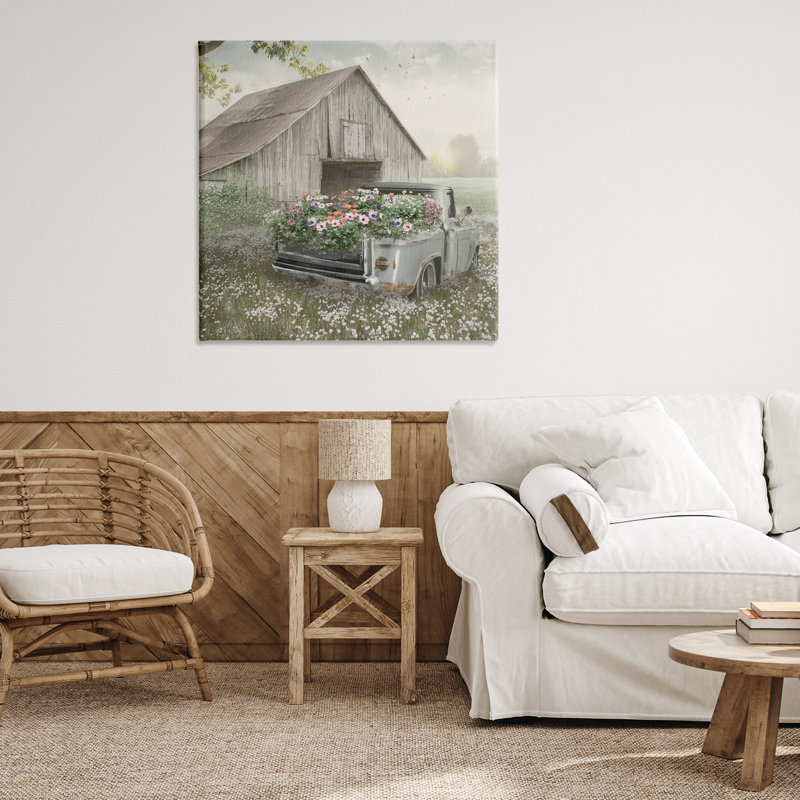 Toile de camion de fleurs «Gathering Fragrance», conception par Nan, H 36 po x l 36 po