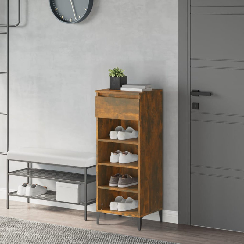8 Pair Shoe Rack, Oak