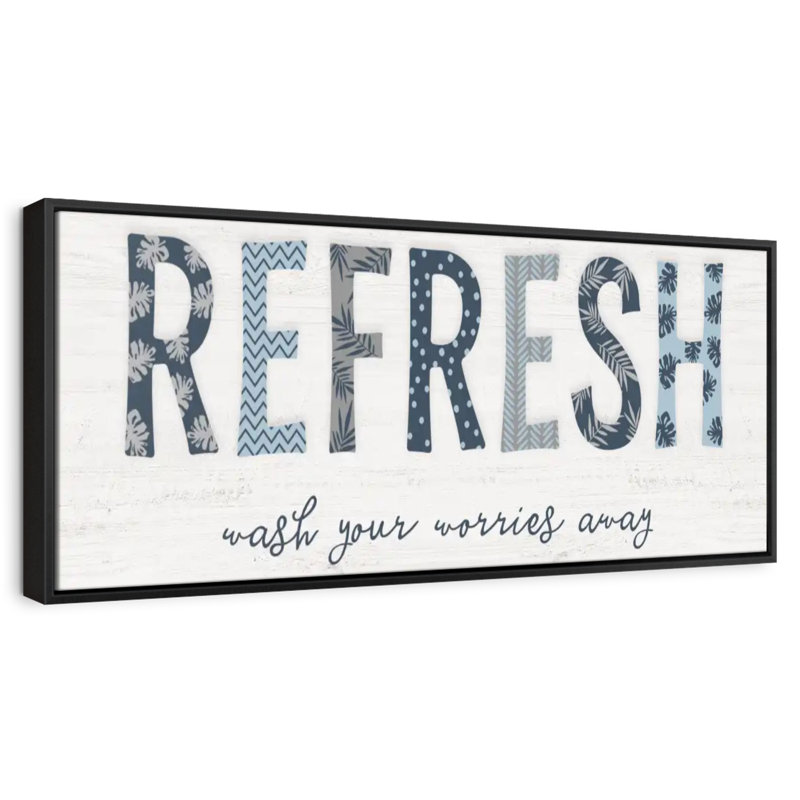 Refresh, Floating Frame Black, 49" X 17"
