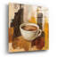  «Abstract Coffee 5» par Silvia Vassileva, art mural en verre acrylique, 24 po x 24 po-968216512